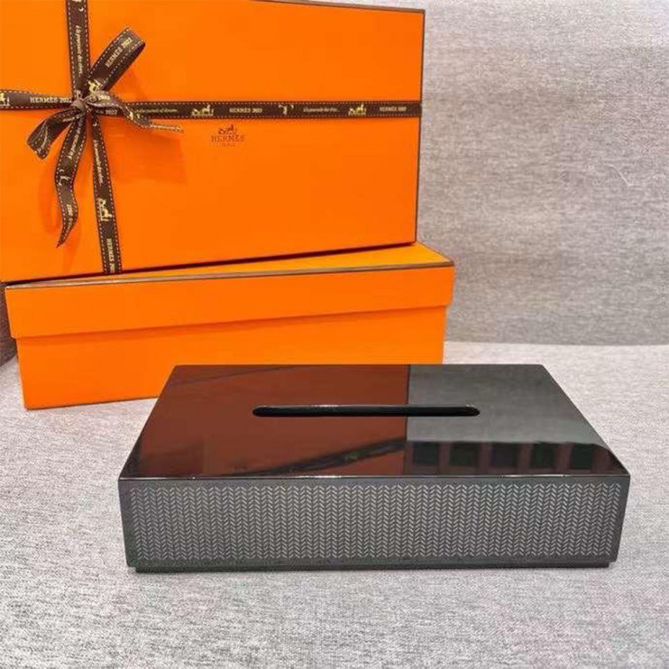 Салфетница Hermes чёрная 25х14х5 см
