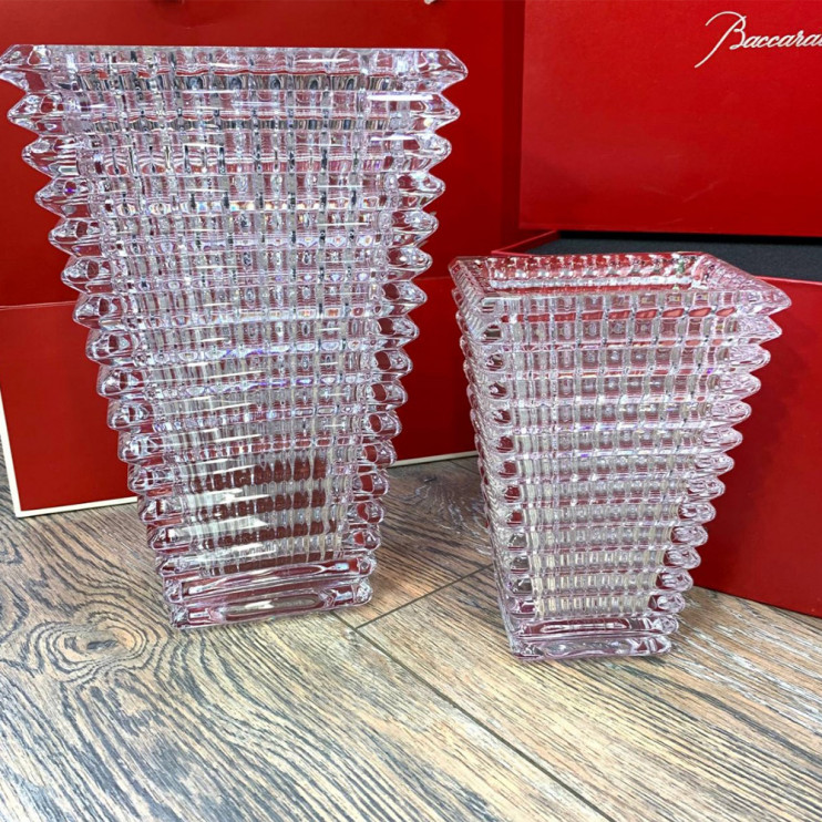 Ваза Baccarat Eye прямоугольная прозрачная 20 см 