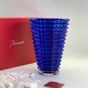 Ваза Baccarat Eye круглая синяя 22 см