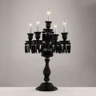 Настольная лампа Baccarat из черного хрусталя