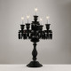 Настольная лампа Baccarat из черного хрусталя