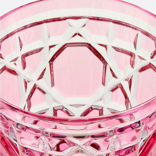 Стакан Dior розовый 11 см