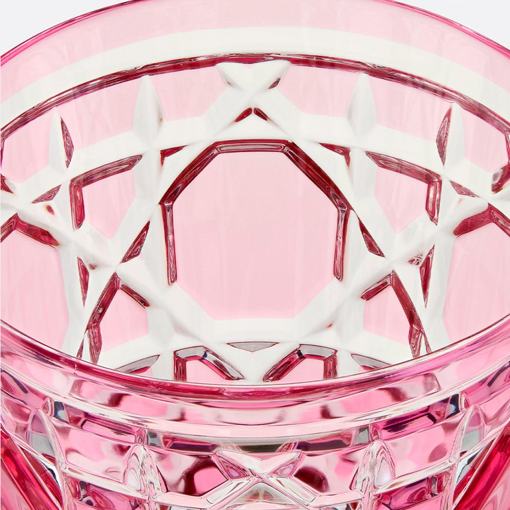 Стакан Dior розовый 11 см