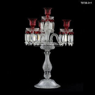 Хрустальные центральные элементы Baccarat для украшения свадеб Канделябры