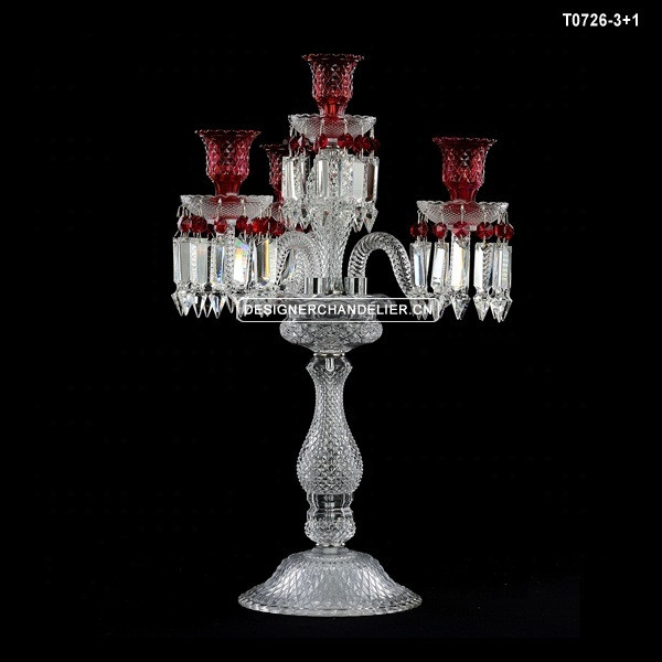 Хрустальные центральные элементы Baccarat для украшения свадеб Канделябры
