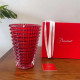 Ваза Baccarat Eye круглая красная 30 см 