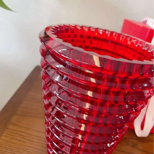 Ваза Baccarat Eye круглая красная 30 см 