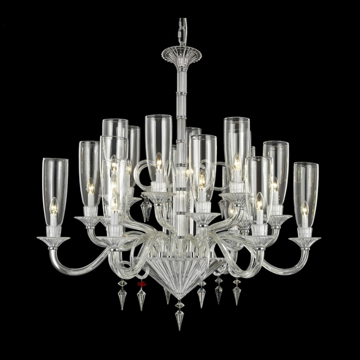 Люстра Mille Nuits из 18 легких хрустальных люстр Baccarat