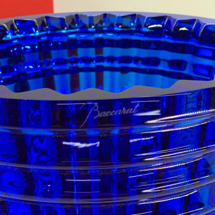 Ваза Baccarat Eye круглая синяя 30 см