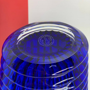 Ваза Baccarat Eye круглая синяя 30 см