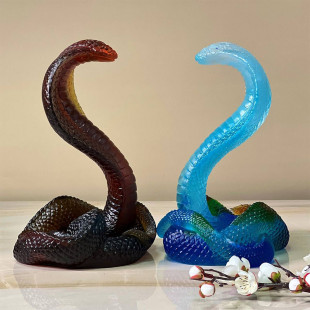 Статуэтка Daum Crustal Cobra Figurine 22*18 см