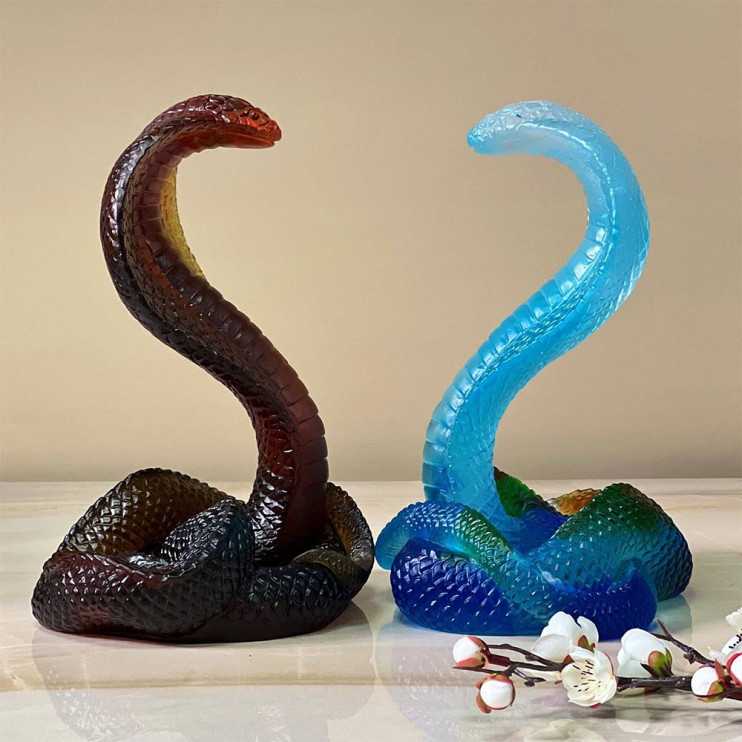 Статуэтка Daum Crustal Cobra Figurine 22*18 см