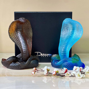 Статуэтка Daum Crustal Cobra Figurine 22*18 см
