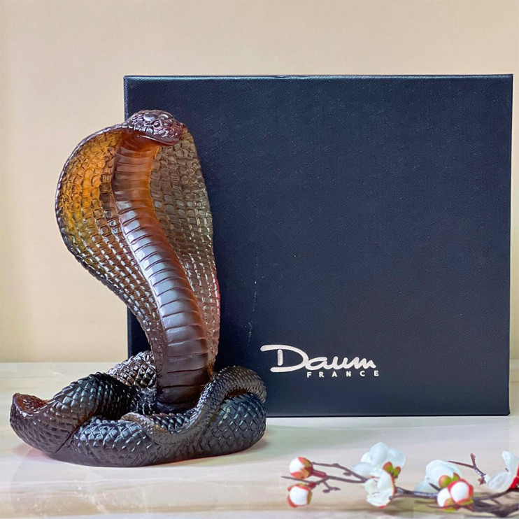 Статуэтка Daum Crustal Cobra Figurine 22*18 см