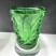 Ваза для цветов "Mures" зелёная Lalique 22 см