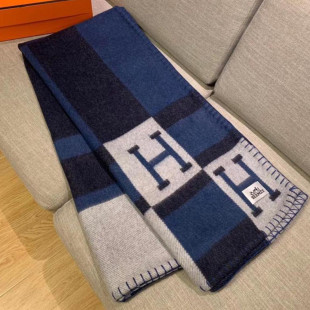 Плед Hermes Avalon толстый синий