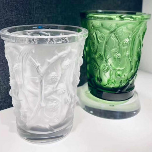 Ваза для цветов "Mures" прозрачная Lalique 22 см 