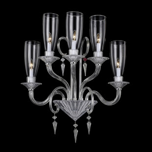 5 Легкое бра Baccarat из прозрачного хрусталя