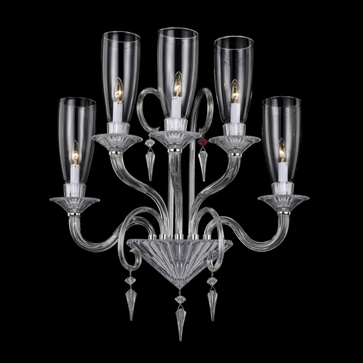 5 Легкое бра Baccarat из прозрачного хрусталя