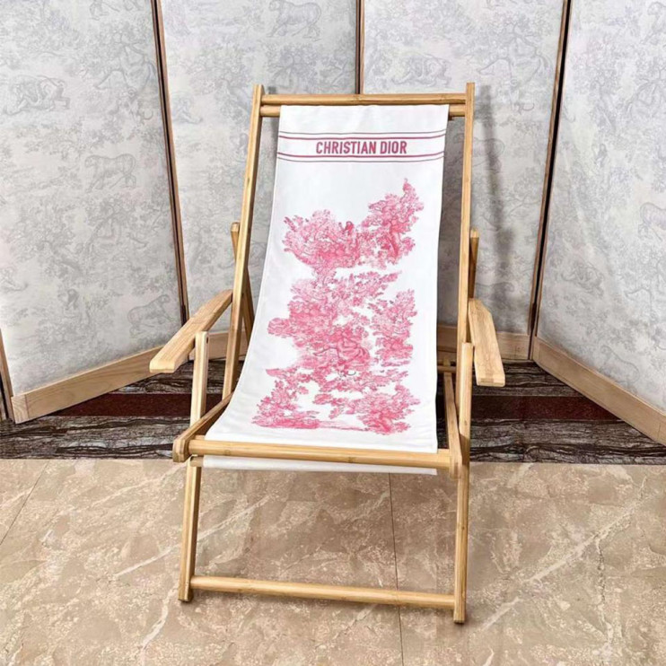 Шезлонг Christian Dior Toile de Jouy розовый