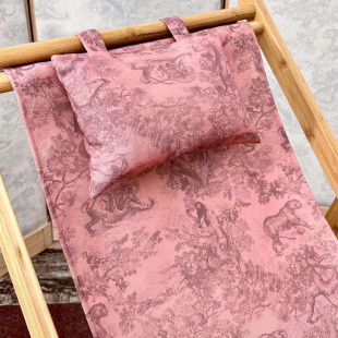 Шезлонг Christian Dior Toile de Jouy розовый 