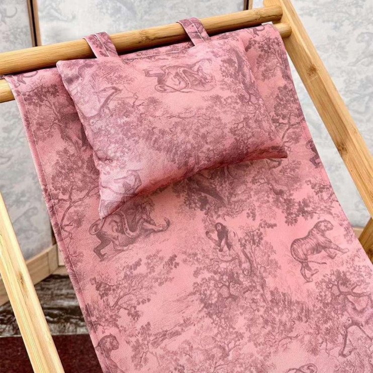 Шезлонг Christian Dior Toile de Jouy розовый 