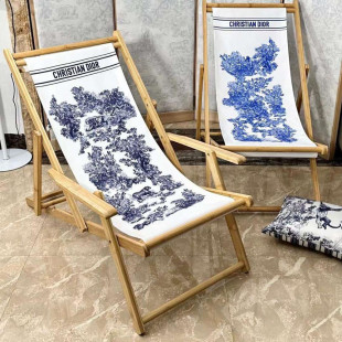 Шезлонг Christian Dior Toile de Jouy голубой