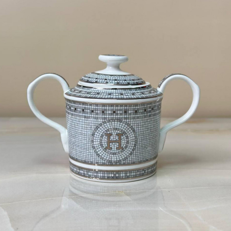 Чайный сервиз Hermes Mosaique platinum на 6 персон