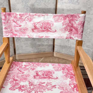 Складной стул Christian Dior Toile de Jouy розовый