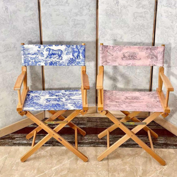 Складной стул Christian Dior Toile de Jouy розовый