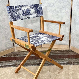 Складной стул Christian Dior Toile de Jouy синий 