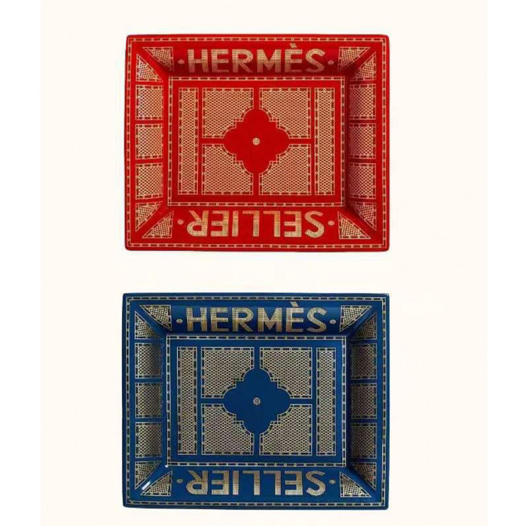 Монетница Hermes синяя 21x17 см