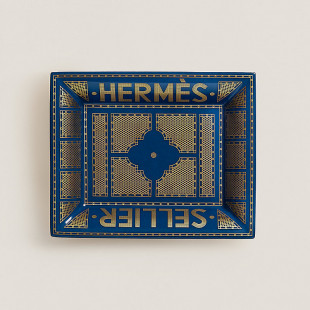 Монетница Hermes синяя 21x17 см