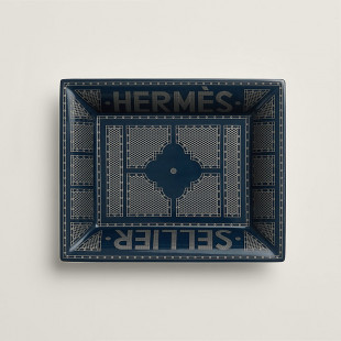 Монетница Hermes темно-синяя 21x17 см