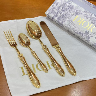 Столовые приборы Dior Gold (4 предмета)