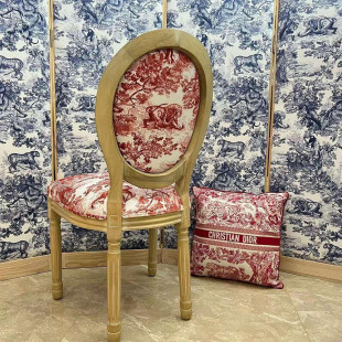 Стул Christian Dior Toile de Jouy красный 1 шт