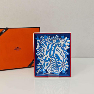 Монетница Hermes голубая 21х17 см  