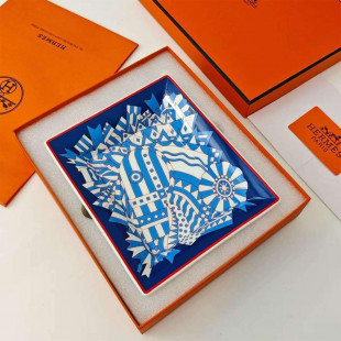 Монетница Hermes голубая 21х17 см  