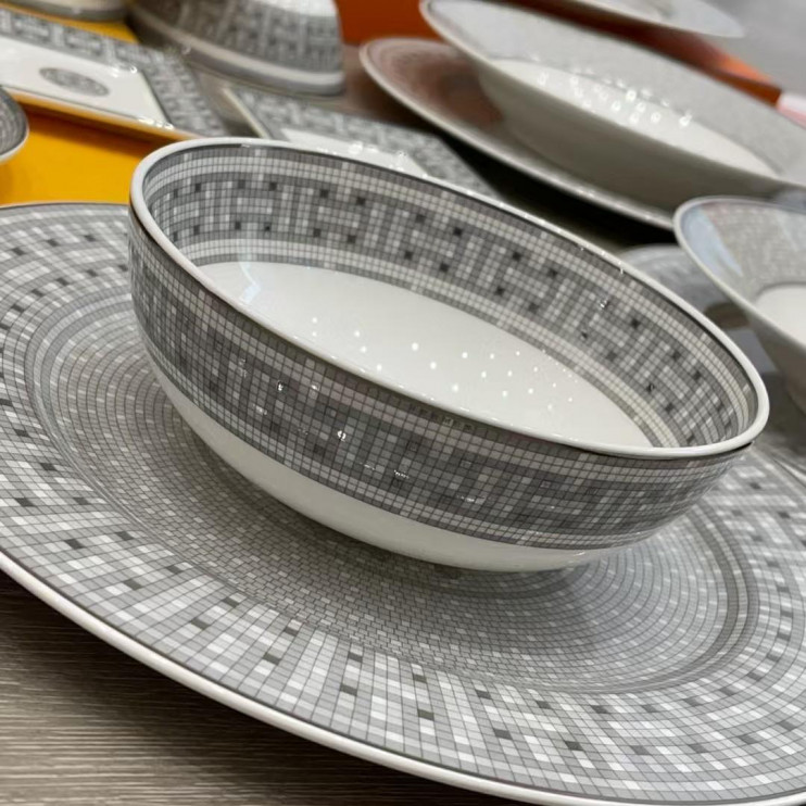 Столовый сервиз Hermes Mosaique au 24 Platinum на 6 персон, 43 предмета 