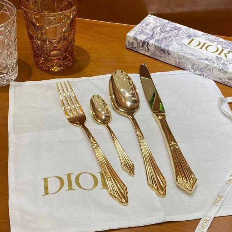 Столовые приборы Dior Gold 4 предмета