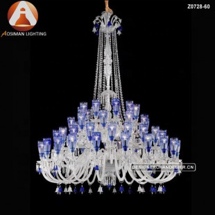 Роскошная хрустальная люстра Baccarat большого размера