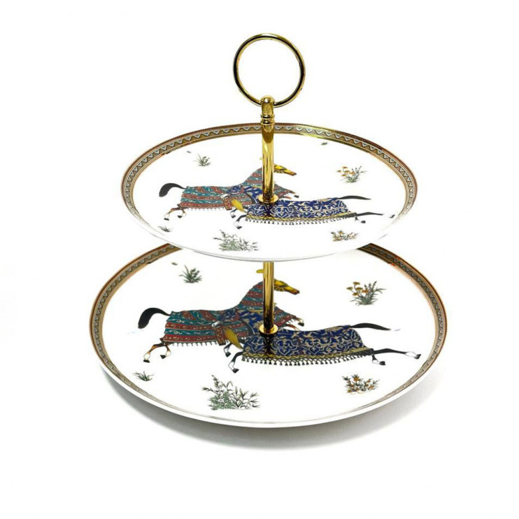 Фруктовница Hermes Cheval d'Orient 2-х ярусная