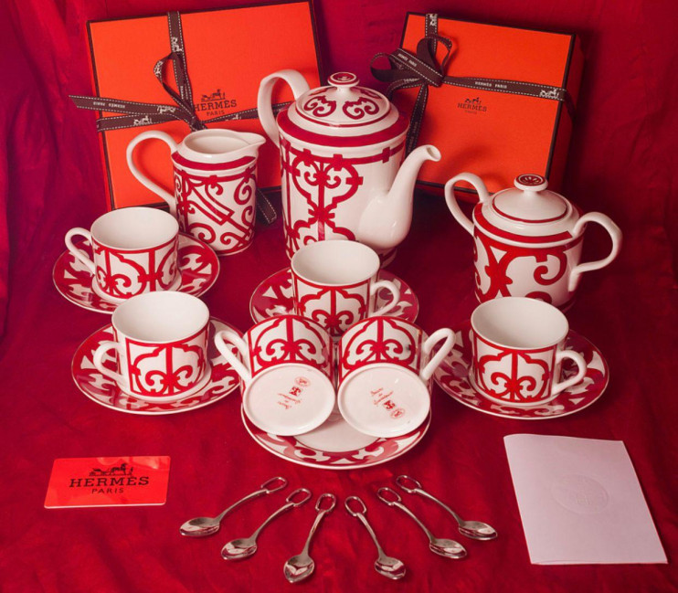 Чайный сервиз Hermes Balcon du Guadalquivir 6 персон