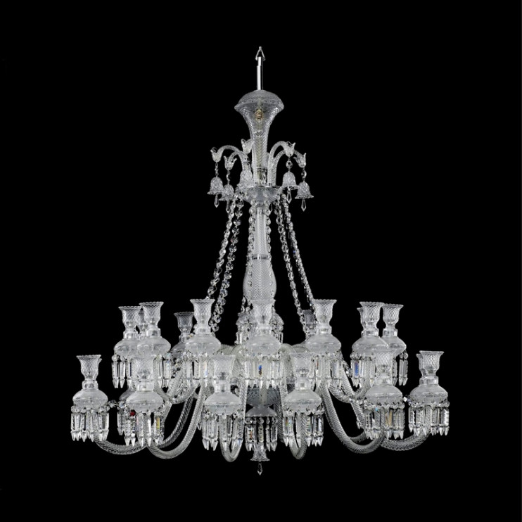 24-световая светодиодная люстра Baccarat Comet с хрусталем