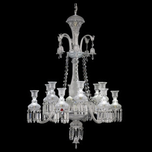 Светодиодная люстра Baccarat на 12 ламп с хрусталем