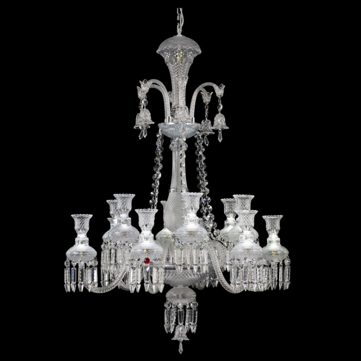 Светодиодная люстра Baccarat на 12 ламп с хрусталем