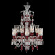 Хрустальная люстра Baccarat в стиле 12 ламп винно-красного цвета