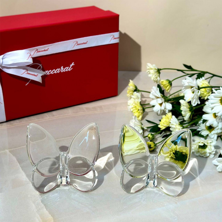 Набор Baccarat из 2-х бабочек прозрачные