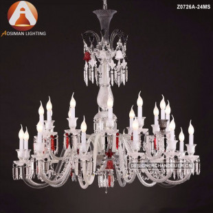 24-световая французская хрустальная люстра Baccarat для украшения интерьера