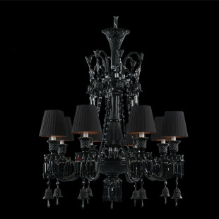 Хрустальная люстра Baccarat с черным блеском
